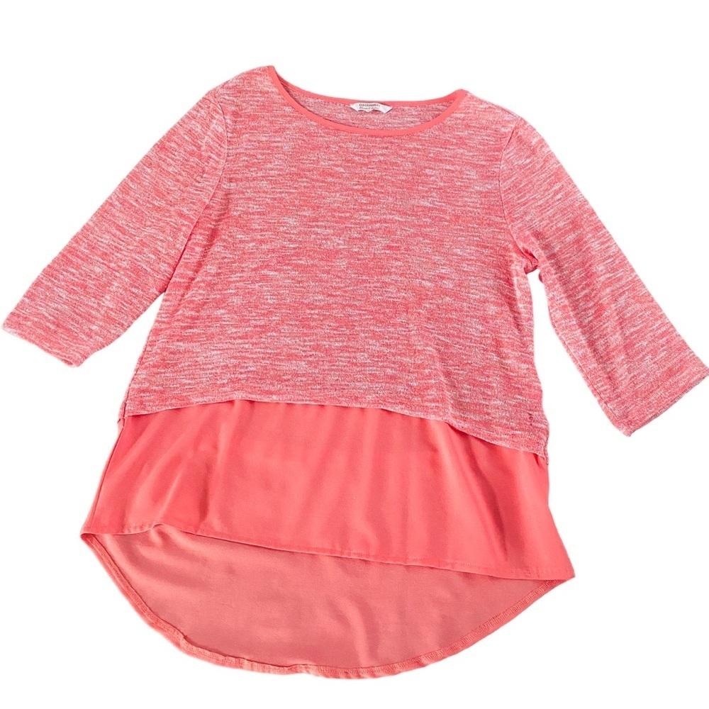 Clockhouse Coral Hi Lo Knit Sweater